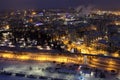City lights of Tampere in the night Royalty Free Stock Photo