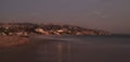 City lights view Laguna Beach at night