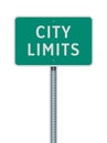 City Limits road sign