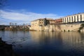 City of Limoux and river Aude , France