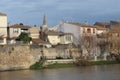 City of Limoux and river Aude , France