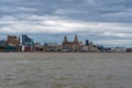 The city of Liverpool skyline