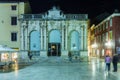 City Loggia at night. Zadar. Croatia.