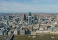 The City of London financial district, aerial view Royalty Free Stock Photo