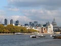 City of london financial district showing current construction work on new large developments Royalty Free Stock Photo