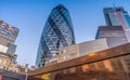 City of London. Modern and old architecture Royalty Free Stock Photo