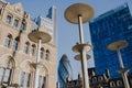 City of london office buildings gherkin uk Royalty Free Stock Photo