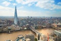 City of London panorama includes Shard of glass on the River Thames