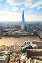 City of London panorama includes Shard of glass on the River Thames