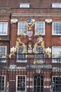 City of London School, facade with decorative metal fence, London, United Kingdom