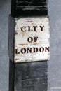 City of London sign