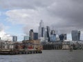 City of London Skyline with new Skyscrappers being built Royalty Free Stock Photo