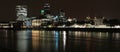 City of London skyline at night Royalty Free Stock Photo