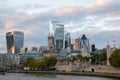 City of London Skyline from Tower Bridge England Royalty Free Stock Photo