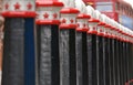 City London street bollards Royalty Free Stock Photo