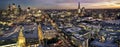 City of London at twilight Royalty Free Stock Photo