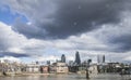 The City of London - view from a distance. Royalty Free Stock Photo