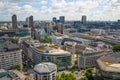 City of London view at sunny day. View include Office buildings banking and financial district Royalty Free Stock Photo