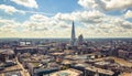 City of London view at sunny day. View include Office buildings banking and financial district Royalty Free Stock Photo