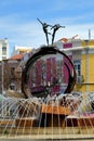 City of LoulÃ¨, Portugal, statue, fountain