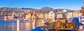 City of Lucerne lake waterfront and harbor panoramic view