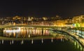 City of Lyon by night Royalty Free Stock Photo