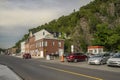 Siant Lawrence street in Levis Quebec Royalty Free Stock Photo