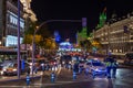 City of Madrid with a lot of traffic and pedestrians, Puerta de Alcala, Plaza de Cibeles and City Hall