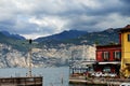 City of Malcesine along with Garda Lake,Italy