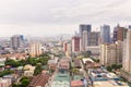 Panorama of Manila.The city of Manila, the capital of the Philippines. Modern metropolis in the morning, top view Royalty Free Stock Photo