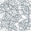 City map abstract seamless pattern - Illustration Royalty Free Stock Photo
