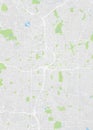 City map Atlanta, color detailed plan, vector illustration Royalty Free Stock Photo