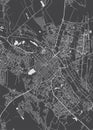 City map Chisinau, monochrome detailed plan, vector illustration