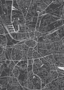 City map Dortmund, monochrome detailed plan, vector illustration Royalty Free Stock Photo