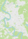 City map Dusseldorf, color detailed plan, vector illustration Royalty Free Stock Photo