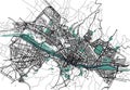 City Map of Florence, Italy