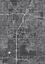 City map Las Vegas, monochrome detailed plan, vector illustration