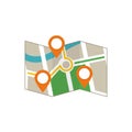 City map location Royalty Free Stock Photo