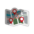 City map location Royalty Free Stock Photo