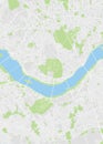 City map Seoul, color detailed plan, vector illustration Royalty Free Stock Photo