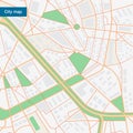 City map in flat style Royalty Free Stock Photo