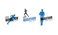City marathon vector logo