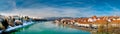 City Maribor and river Drava Royalty Free Stock Photo