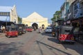 City market area on a sunny day. Negombo