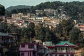 The city of McLeodGanj during a sunny day, India