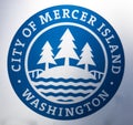 City of Mercer Island seal as seen on side of vehicle