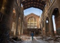 City Methodist Church in Gary, Indiana Royalty Free Stock Photo