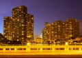 City of Miami Florida, night skyline. Royalty Free Stock Photo