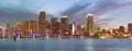 City of Miami Florida panorama Royalty Free Stock Photo