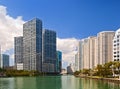 City of Miami Florida, summer panorama of downtown Royalty Free Stock Photo